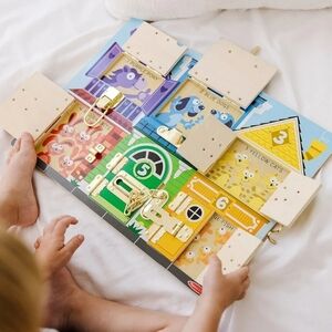 Melissa & Doug Colorful Latches Activity Board